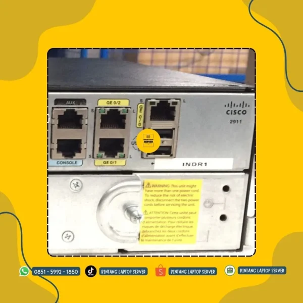 Cisco 2900 Series 2911 Integrated Router (ISR G2) 3 Gigabit Ethernet 10/100/1000Mbps - Image 3