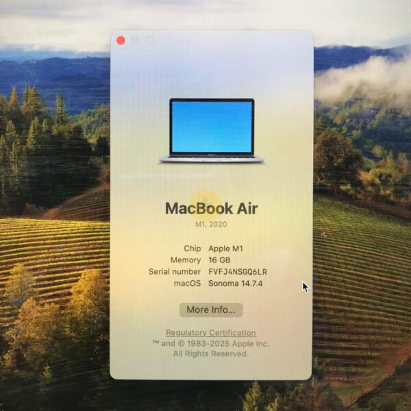 Macbook Air M1 13" 2020 RAM 16GB/512GB Space Grey Apple M1 Chip - Image 4