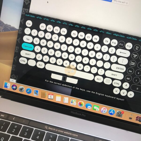Test Keyboard Macbook Pro 2019 15inch