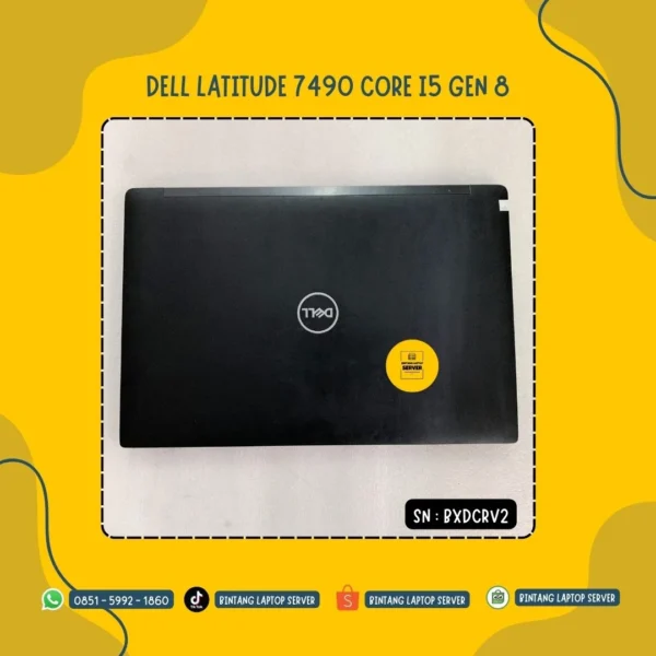 Dell Latitude 7490 Core i5 Gen 8 | RAM 16GB / 256GB | 14" FHD | Ex Kantor | Rilis 2018
