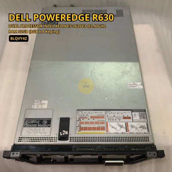 Dell PowerEdge R630 E5-2620V3 32GB