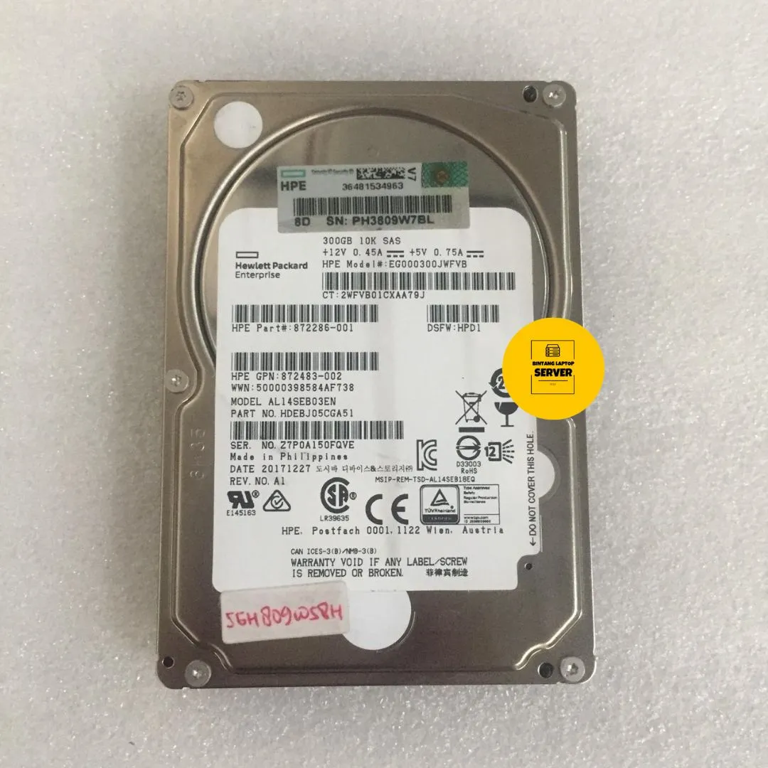 Hardisk 300GB 15K SAS AL14SEB03EN
