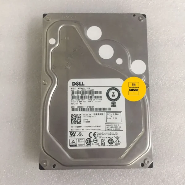 Hardisk Dell 2TB MG04ACA200N SATA 6Gbps 7,2K RPM LFF
