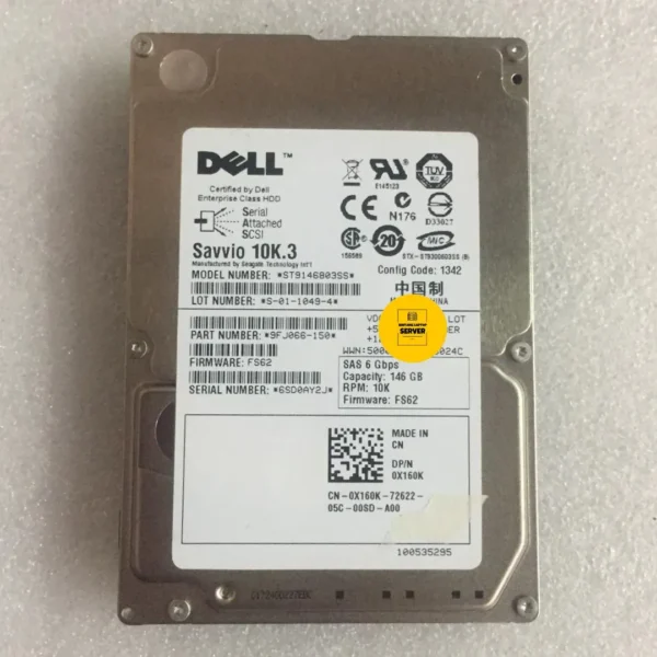 Hardisk Dell 146GB SAS, RPM 10K, ST9146803SS, 2,5inch SFF