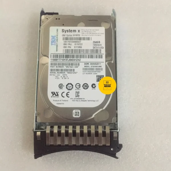 Hardisk IBM System X ST9250610NS 7200RPM SATA 3Gbps, 2,5inch SFF