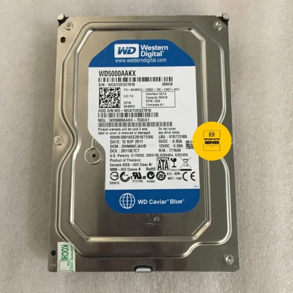 Hardisk Western Digital 500GB WD5000AAKX 3,5inch SATA 3Gbps