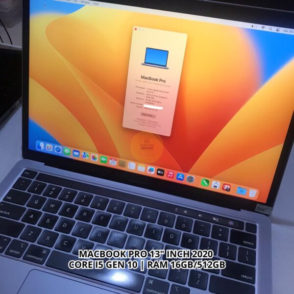 MacBook Pro A2251 (2020) – Intel Core i5 Gen 10, 16GB/512GB – Touch Bar & Touch ID