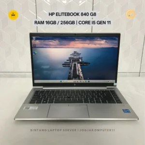 HP EliteBook 840 G8 Core i5 Gen 11 / RAM 16GB / SSD 256GB – Laptop Bisnis Tipis & Premium