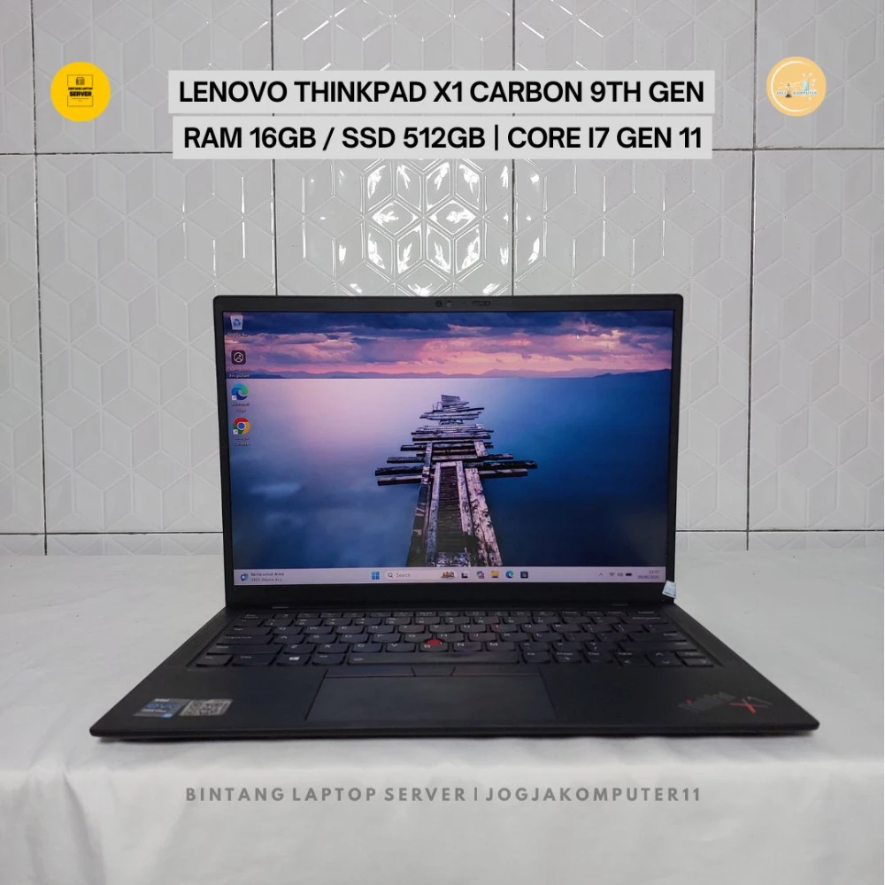 Lenovo ThinkPad X1 Carbon Gen 9 Core i7 Gen 11 RAM 16GB SSD 512GB Touchscreen 14 Inch Ultrabook Premium