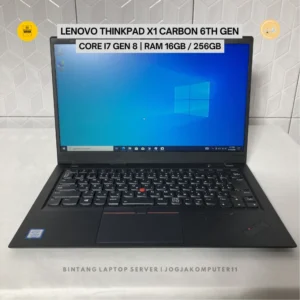 Lenovo ThinkPad X1 Carbon Gen 6 Core i7 Gen 8 RAM 16GB SSD 256GB Ultrabook Bisnis Ringan Full HD