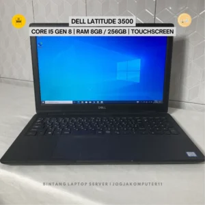 Dell Latitude 3500 Touchscreen Core i5 Gen 8 RAM 8GB SSD 256GB Laptop Bisnis Full HD