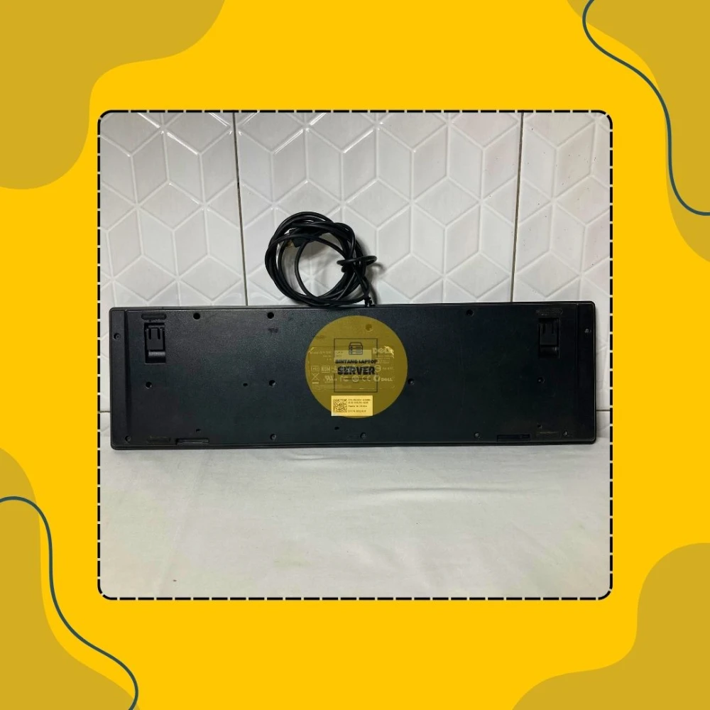 Keyboard Dell L30U Original USB Wired Keyboard Full Size 104 Keys Plug & Play Untuk PC Laptop - Image 2