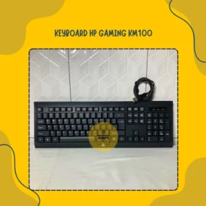 HP Gaming Keyboard KM100 Original USB Wired Keyboard Gaming Full Size LED Backlit
