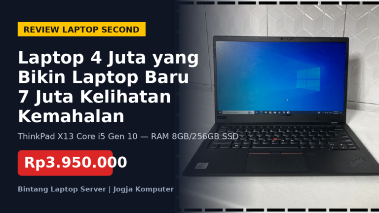 Read more about the article Laptop 4 Juta yang Bikin Laptop Baru 7 Juta Kelihatan Kemahalan