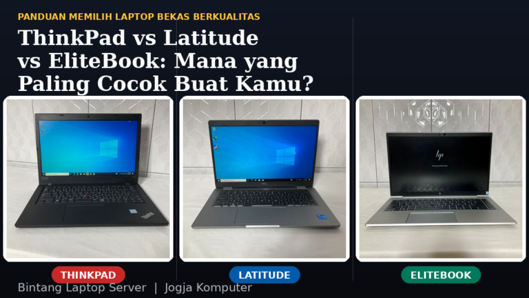 Read more about the article ThinkPad vs Latitude vs EliteBook: Mana yang Paling Cocok Buat Kamu?
